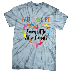 Pediatric Physical Therapy PT Every Little Step Counts Tie-Dye T-Shirt