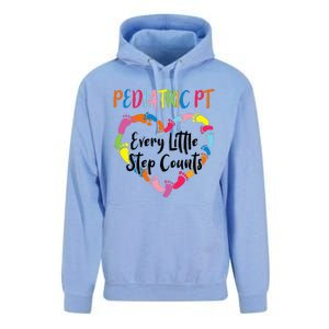 Pediatric Physical Therapy PT Every Little Step Counts Unisex Surf Hoodie