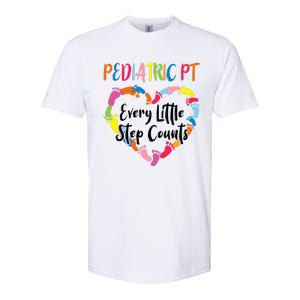 Pediatric Physical Therapy PT Every Little Step Counts Softstyle CVC T-Shirt