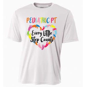 Pediatric Physical Therapy PT Every Little Step Counts Cooling Performance Crew T-Shirt