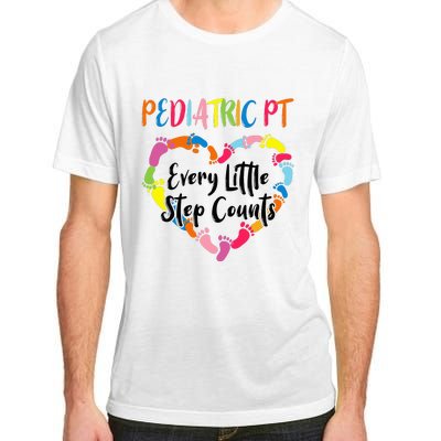 Pediatric Physical Therapy PT Every Little Step Counts Adult ChromaSoft Performance T-Shirt