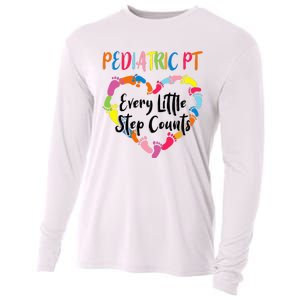 Pediatric Physical Therapy PT Every Little Step Counts Cooling Performance Long Sleeve Crew