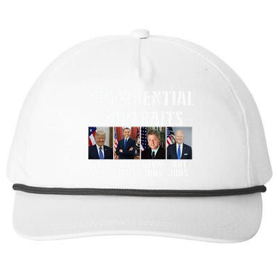 Presidential Portraits Trump More Jobs Obama No Jobs Bush Snapback Five-Panel Rope Hat