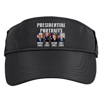 Presidential Portraits Trump More Jobs Obama No Jobs Bush Adult Drive Performance Visor