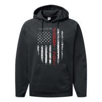 Patriotic Promoted To Daddy Est 2025 First Time Dad Performance Fleece Hoodie