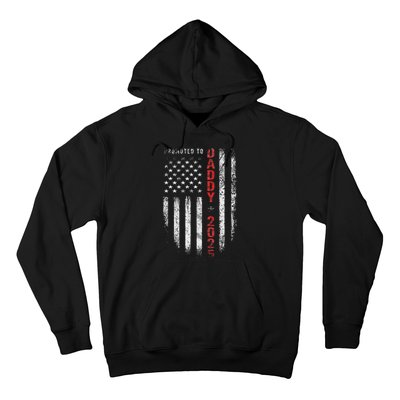 Patriotic Promoted To Daddy Est 2025 First Time Dad Hoodie