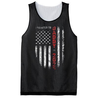 Patriotic Promoted To Daddy Est 2025 First Time Dad Mesh Reversible Basketball Jersey Tank