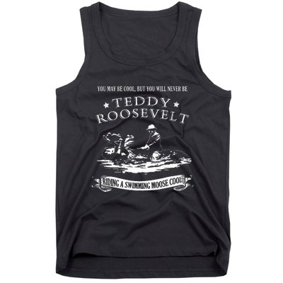 Progressive Party Teddy Riding Moose Cool Teddy Roosevelt Tank Top