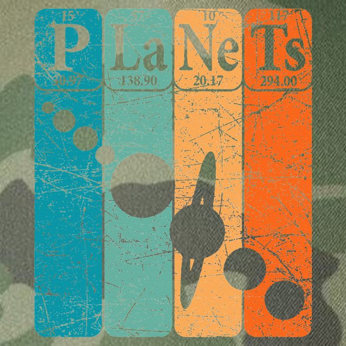 Planets Periodic Table Elements Solar System Planets Legacy Tie Dye Trucker Hat