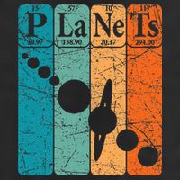 Planets Periodic Table Elements Solar System Planets Cool Comfort Performance Bucket Hat