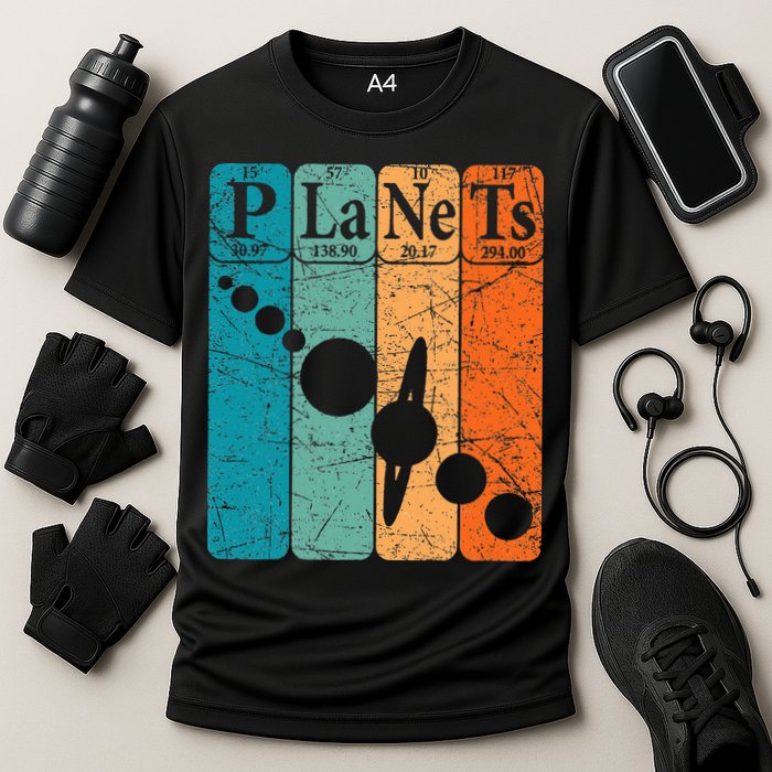 Planets Periodic Table Elements Solar System Planets Performance Shirt