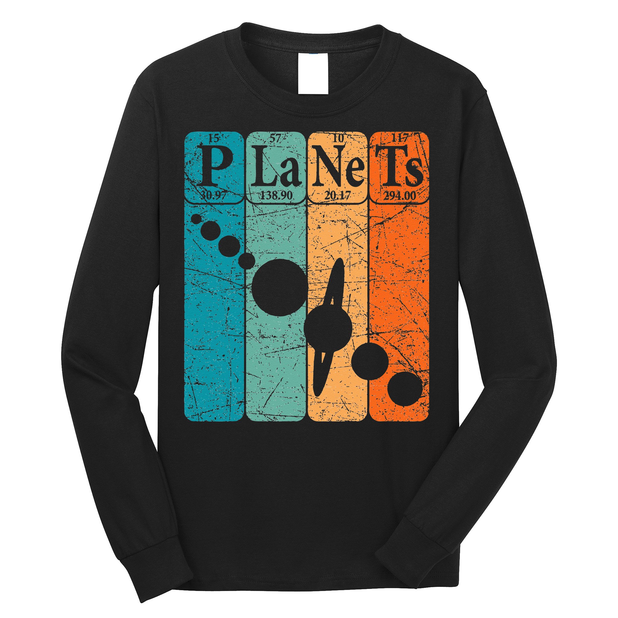 Planets Periodic Table Elements Solar System Planets Long Sleeve Shirt