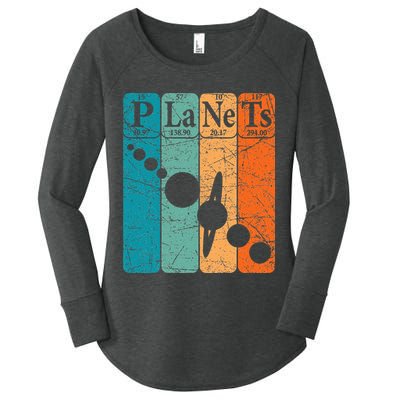 Planets Periodic Table Elements Solar System Planets Women's Perfect Tri Tunic Long Sleeve Shirt