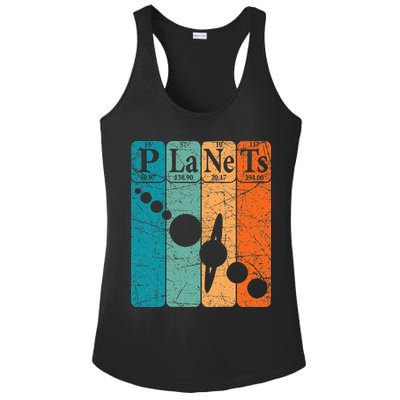 Planets Periodic Table Elements Solar System Planets Ladies PosiCharge Competitor Racerback Tank