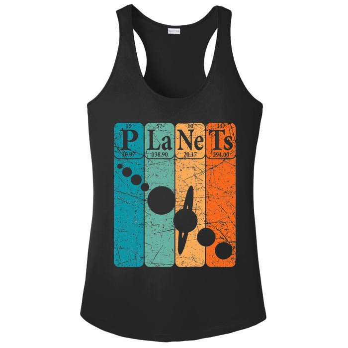 Planets Periodic Table Elements Solar System Planets Ladies PosiCharge Competitor Racerback Tank