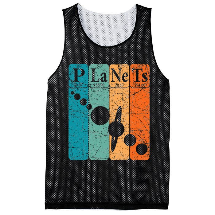 Planets Periodic Table Elements Solar System Planets Mesh Reversible Basketball Jersey Tank
