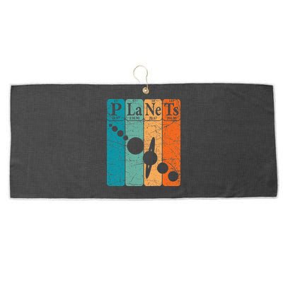 Planets Periodic Table Elements Solar System Planets Large Microfiber Waffle Golf Towel