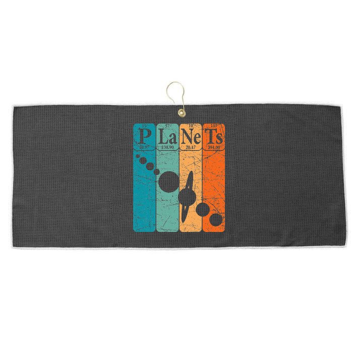 Planets Periodic Table Elements Solar System Planets Large Microfiber Waffle Golf Towel