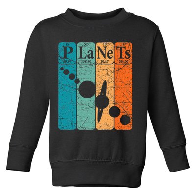 Planets Periodic Table Elements Solar System Planets Toddler Sweatshirt