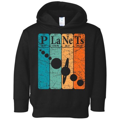 Planets Periodic Table Elements Solar System Planets Toddler Hoodie