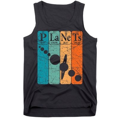 Planets Periodic Table Elements Solar System Planets Tank Top