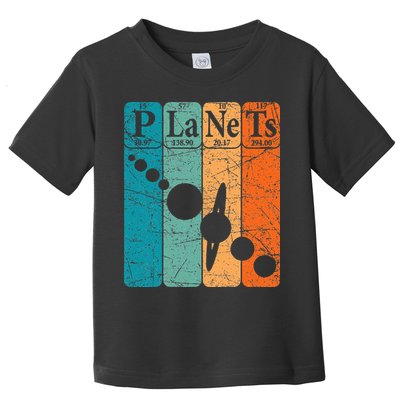 Planets Periodic Table Elements Solar System Planets Toddler T-Shirt