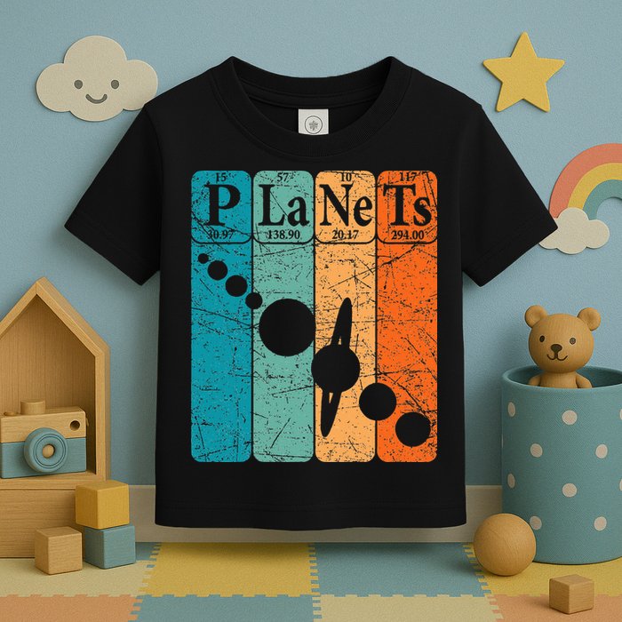 Planets Periodic Table Elements Solar System Planets Toddler T-Shirt