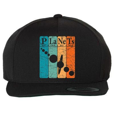 Planets Periodic Table Elements Solar System Planets Wool Snapback Cap