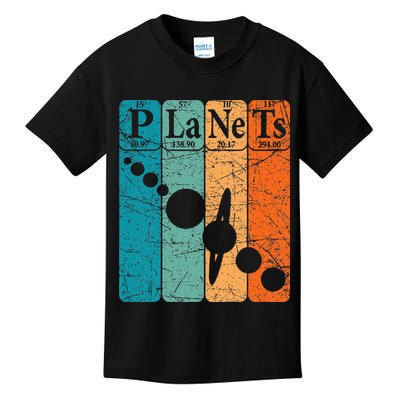 Planets Periodic Table Elements Solar System Planets Kids T-Shirt