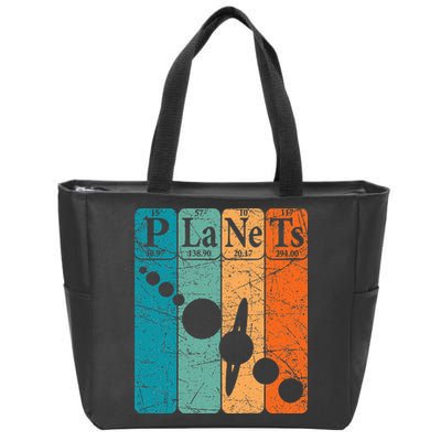 Planets Periodic Table Elements Solar System Planets Zip Tote Bag