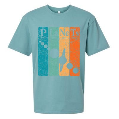 Planets Periodic Table Elements Solar System Planets Sueded Cloud Jersey T-Shirt