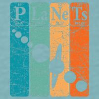 Planets Periodic Table Elements Solar System Planets Sueded Cloud Jersey T-Shirt