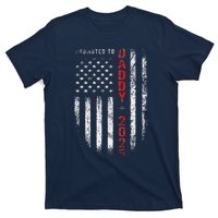 Patriotic Promoted To Daddy Est 2025 First Time Dad T-Shirt