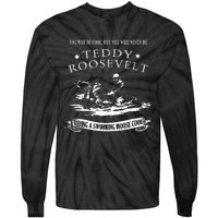 Progressive Party Teddy Riding Moose Cool Teddy Roosevelt Tie-Dye Long Sleeve Shirt