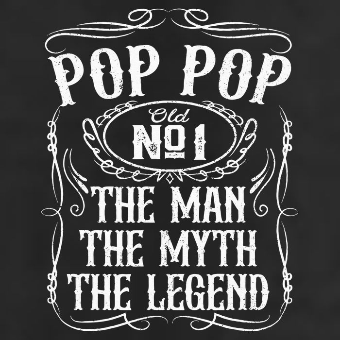 Pop Pop The Man The Myth The Legend Funny Fathers Day Gift Garment-Dyed Fleece Hoodie
