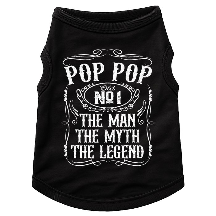 Pop Pop The Man The Myth The Legend Funny Fathers Day Gift Doggie Tank
