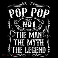 Pop Pop The Man The Myth The Legend Funny Fathers Day Gift Sustainable Beanie