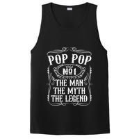 Pop Pop The Man The Myth The Legend Funny Fathers Day Gift PosiCharge Competitor Tank