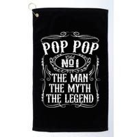 Pop Pop The Man The Myth The Legend Funny Fathers Day Gift Golf Towel