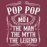 Pop Pop The Man The Myth The Legend Funny Fathers Day Gift 16oz Travel Tumbler