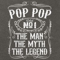 Pop Pop The Man The Myth The Legend Funny Fathers Day Gift Cotton Canvas Backpack