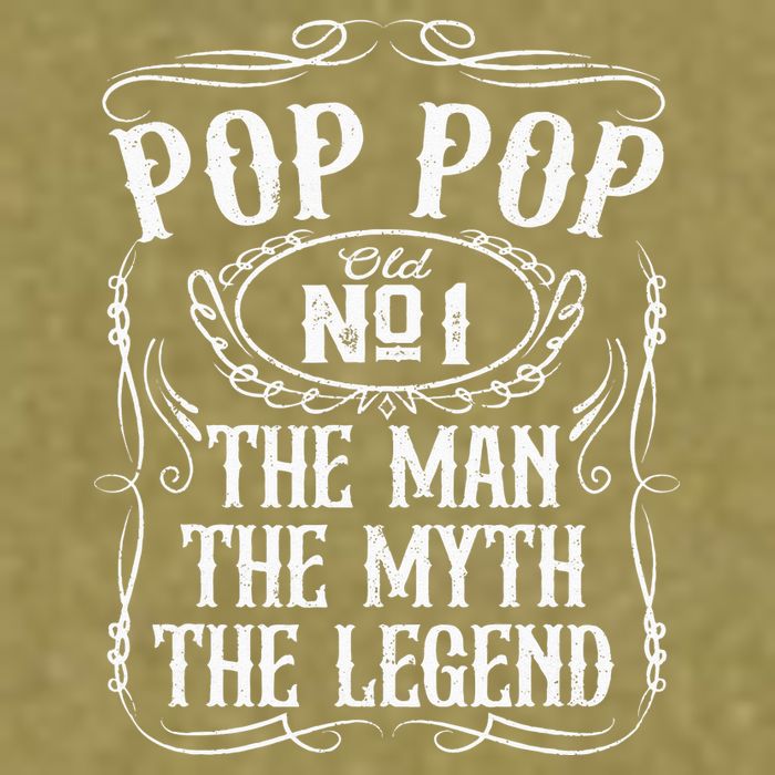 Pop Pop The Man The Myth The Legend Funny Fathers Day Gift Garment-Dyed Women's Muscle Tee