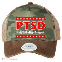Ptsd Pretty Tired Of Stupid Democrats Legacy Tie Dye Trucker Hat