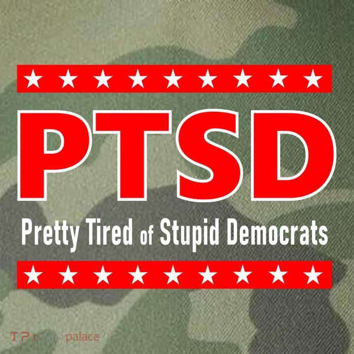 Ptsd Pretty Tired Of Stupid Democrats Legacy Tie Dye Trucker Hat