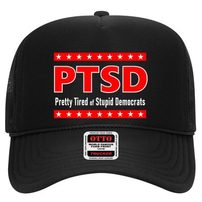 Ptsd Pretty Tired Of Stupid Democrats Trucker Hat