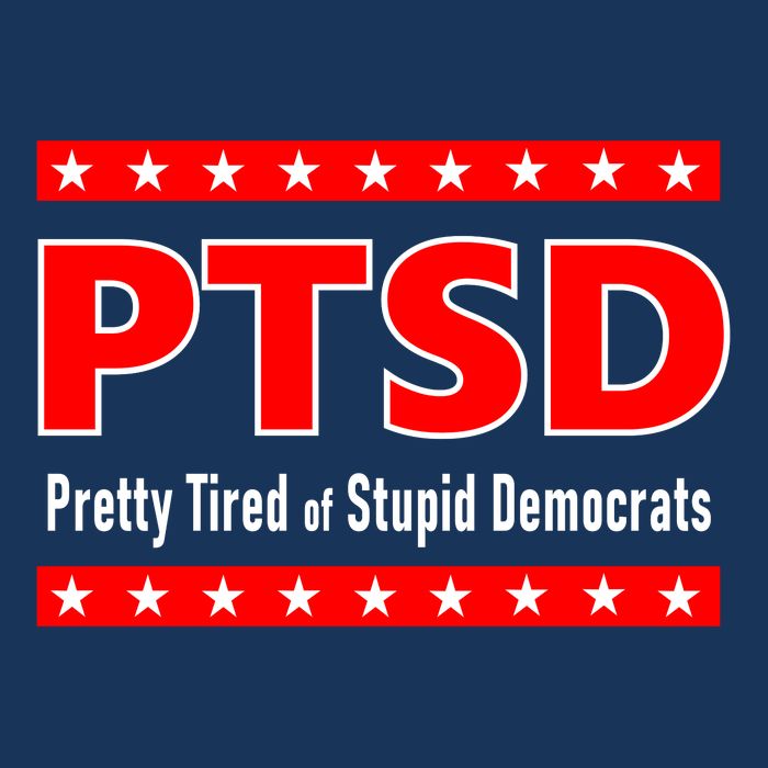 Ptsd Pretty Tired Of Stupid Democrats Cool Comfort Performance Bucket Hat