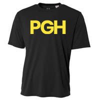 Pittsburgh Pgh Text Retro Throwback Pennsylvania Cooling Performance Crew T-Shirt