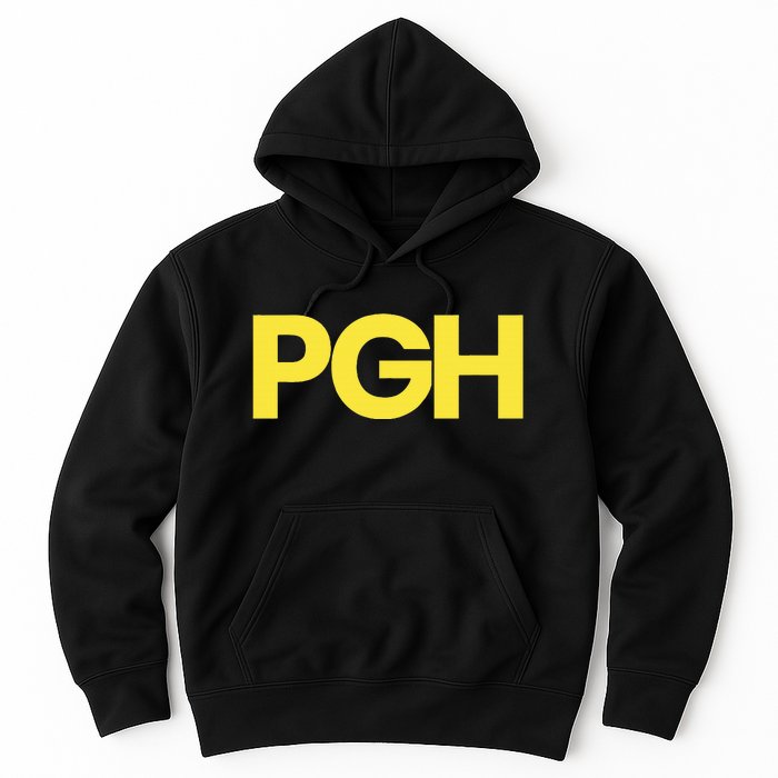 Pittsburgh Pgh Text Retro Throwback Pennsylvania Hoodie