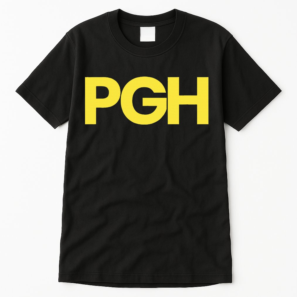 Pittsburgh Pgh Text Retro Throwback Pennsylvania Tall T-Shirt