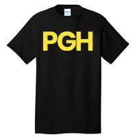 Pittsburgh Pgh Text Retro Throwback Pennsylvania Tall T-Shirt